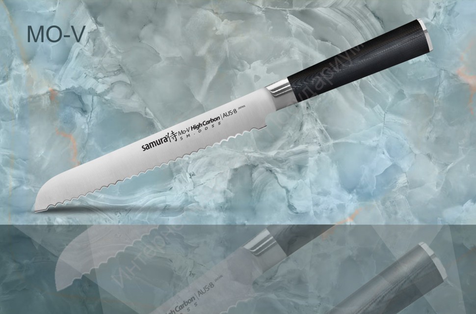 Нож кухонный для хлеба Samura “MO-V” SM-0055/16 23 см 
