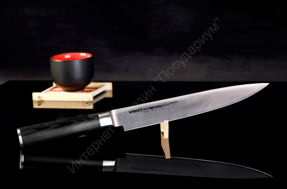 Нож кухонный для нарезки Samura “MO-V” SM-0045/G-10 20 см 