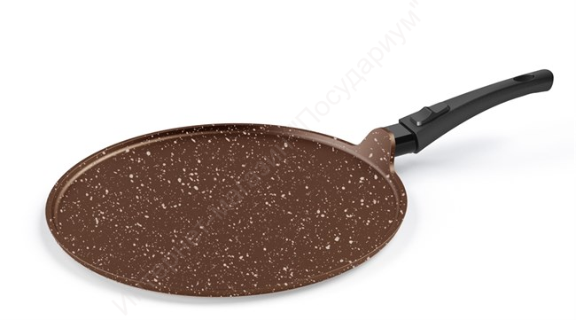 Сковорода-чудушница  Kukmara "Мраморная" счмк321а 32 см (кофейный мрамор) со съемной ручкой 