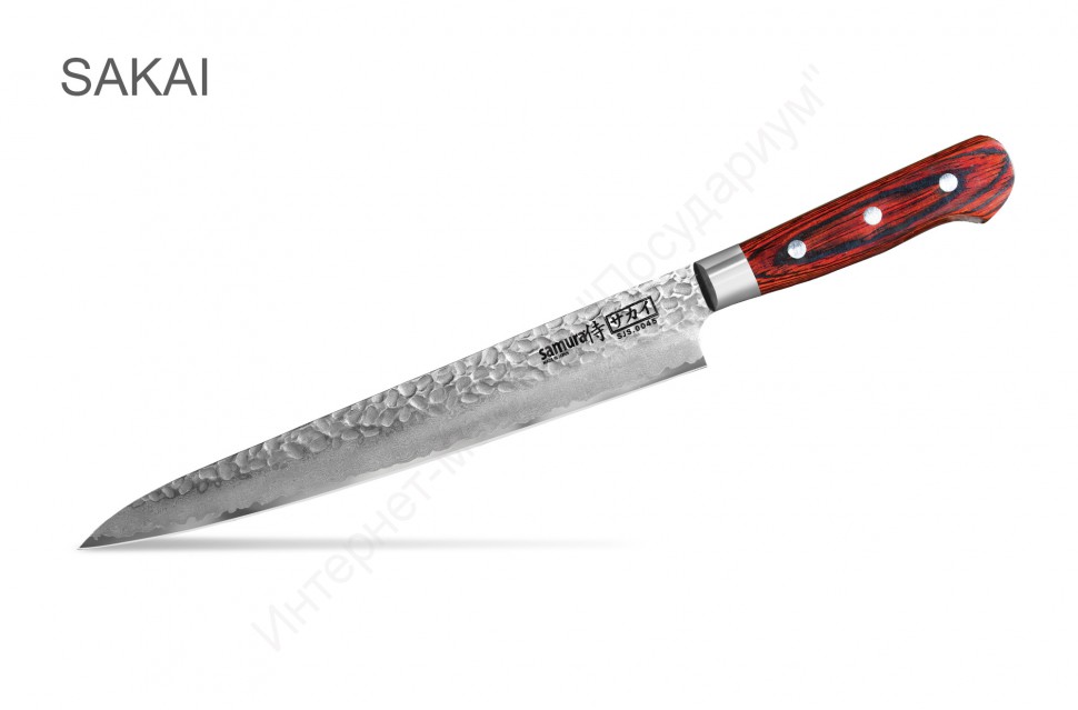 Нож кухонный Слайсер Samura “Sakai” SJS-0045 24 см 