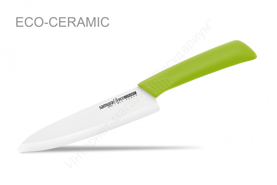 Нож кухонный Шеф Samura “Eco Festival” SC-0084G 17,5 см (салатовый) 