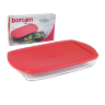 Прямоугольная форма для запекания с пластиковой крышкой 2л. Borcam 59006-1093247 