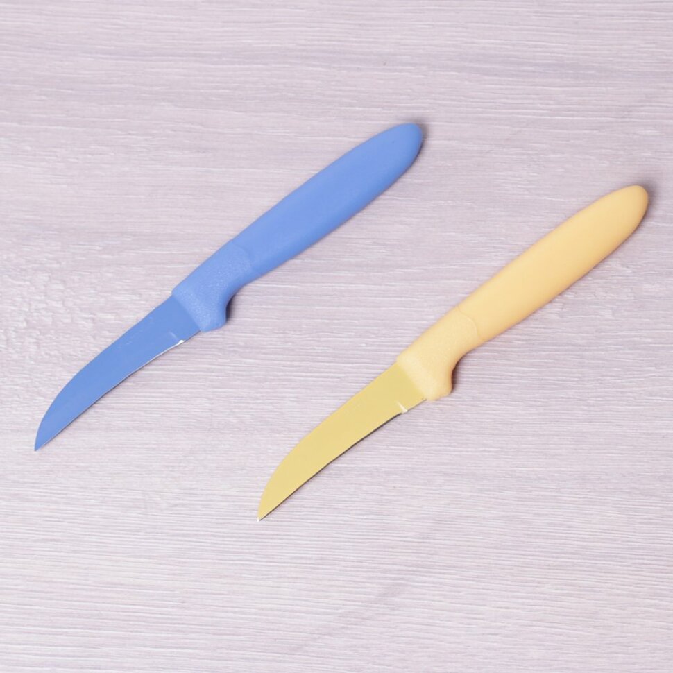 Нож из нержавеющей стали с покрытием "non-stick" и пластиковой ручкой Kamille KM-5321, 7 см 