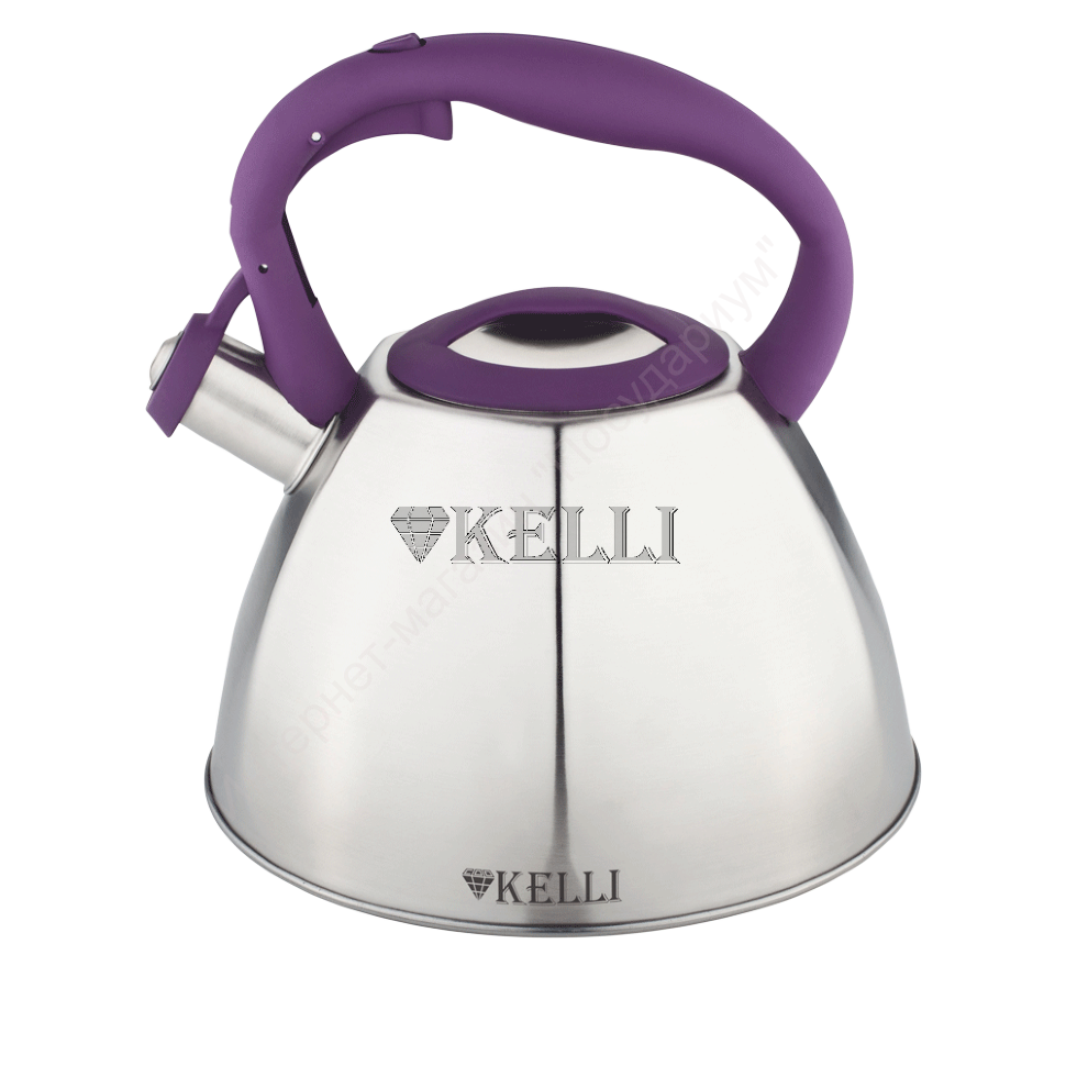 Нержавеющий чайник со свистком Kelli KL-4337 (3 л) 
