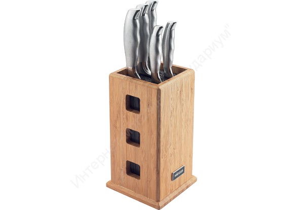 Набор из 5 кухонных ножей с универсальным блоком Nadoba “Marta” 722816 