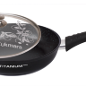 Сковорода Kukmara "Titanium pro" ст2803 28 см со стеклянной крышкой 